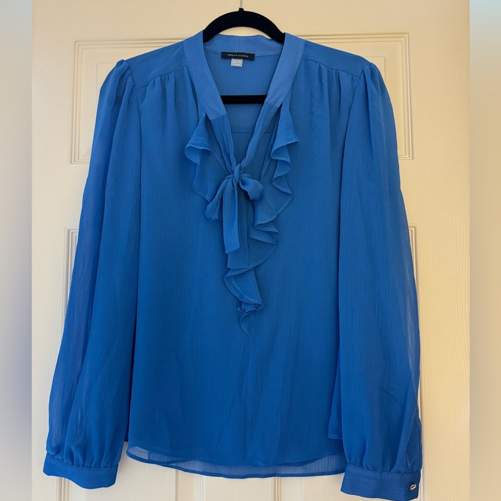 Blue long sleeve blouse! Brand new!
